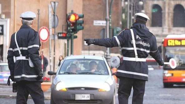 Vigili urbani in azione