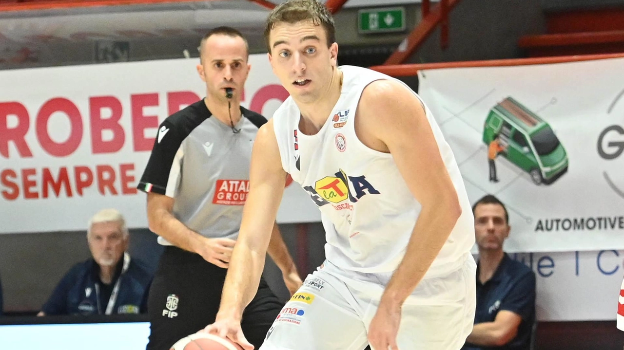 Federico Burini ha chiuso la partita contro Chieti con 5 punti (2/5 dal campo), 3 rimbalzi e 2 assist in 19 minuti in campo (Castellani)