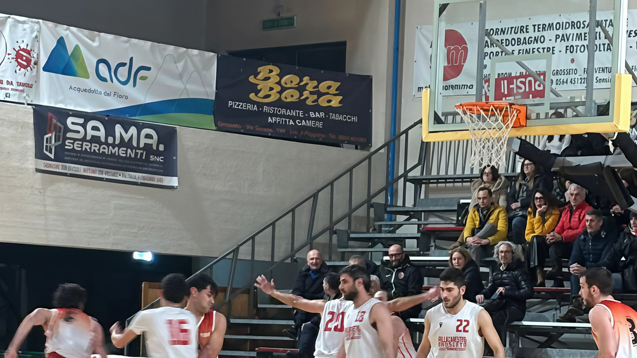 Un momento della gara della squadra di coach Ingenito