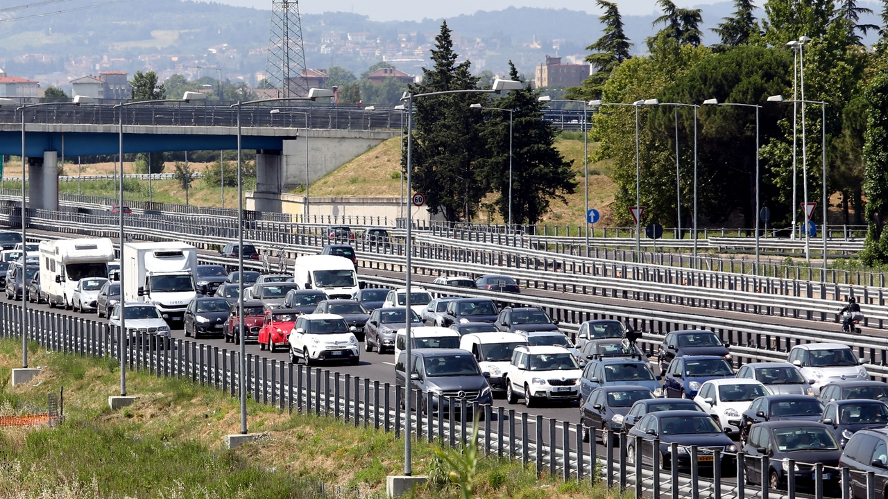 Traffico sulla A1 (foto Germogli)