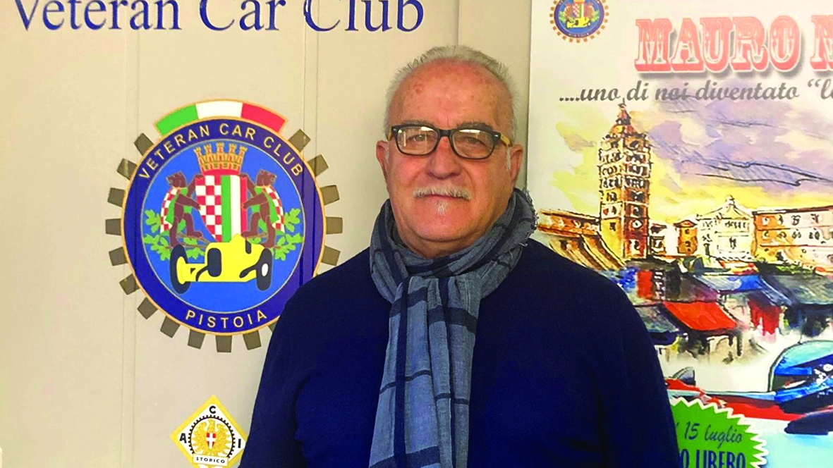 Alfredo Lippi, presidente del Veteran Car Club di Pistoia