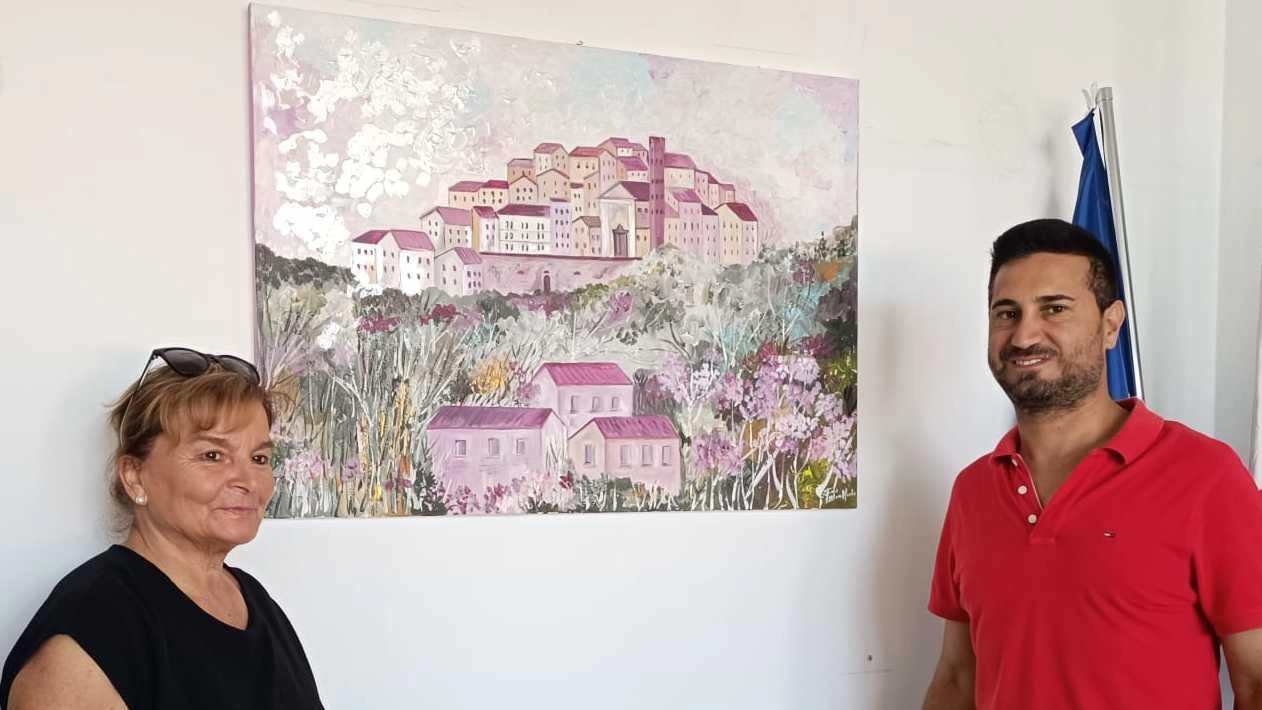 L'artista Manola Fanteria ha donato un quadro al comprensivo "Carducci" di Santa Maria a Monte, con tecniche impressioniste e richiami romantici. Il dirigente scolastico Imperatrice ha apprezzato la sensibilità artistica della docente, che ha sempre integrato l'arte nella didattica.