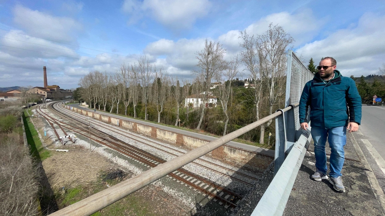 Una parte della tratta Empoli-Poggibonsi soggetta a lavori di raddoppio ferroviario Gasperini/FotocronacheGermogli