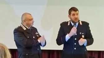 Un momento dell’incontro tra carabinieri e popolazione, in particolare anziana e relativi familiari, andato in scena in Sala Mannoni