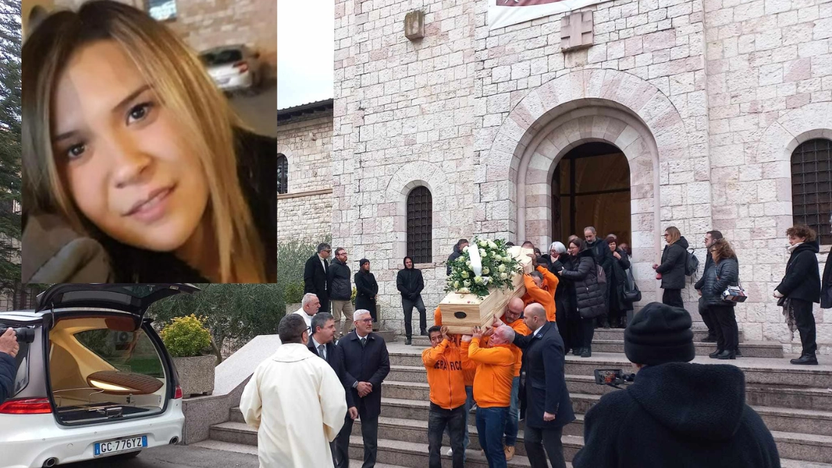 Il funerale di Eliza all’Istituto Serafico di Assisi, dove la donna lavorava