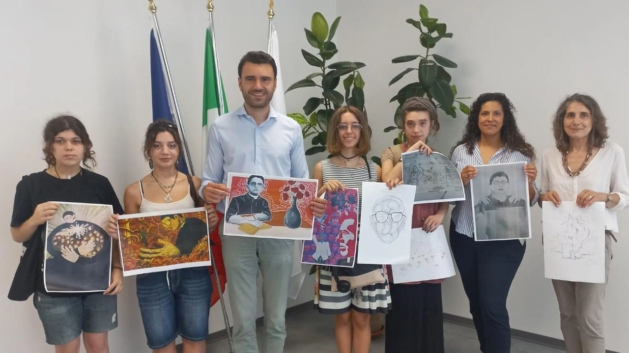 Il sindaco Del Chiaro ha incontrato le giovani artiste