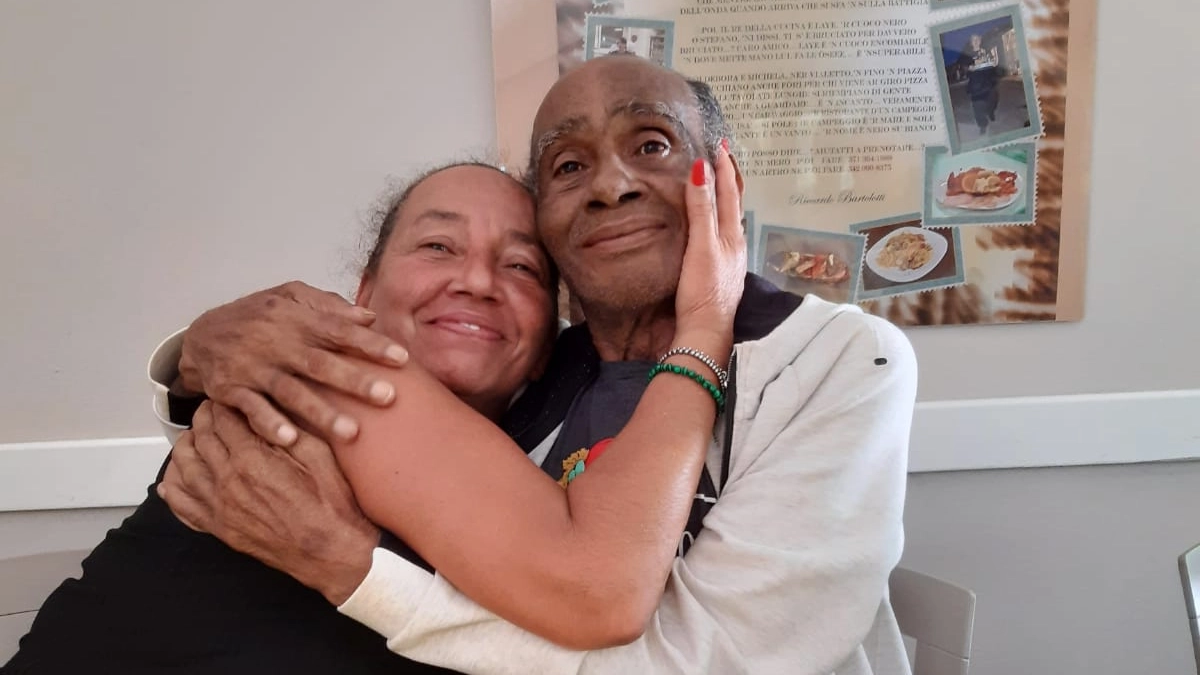 Una bella foto di Cinzia con il suo babbo Mauro Rosati