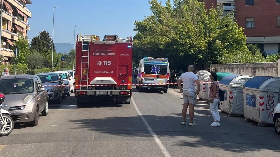 Incidente in via Salvemini a Scandicci nella mattinata di oggi, 31 agosto