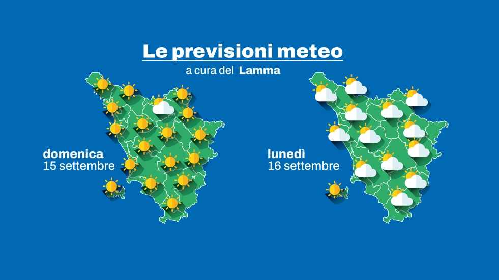 Le previsioni in Toscana per domenica e lunedì. In settimana potrebbe tornare l'instabilità meteo