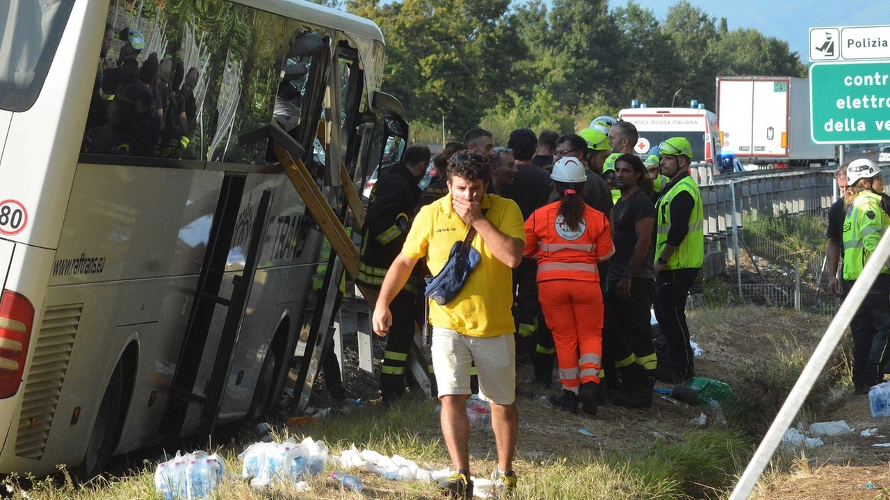 La scena dell'incidente