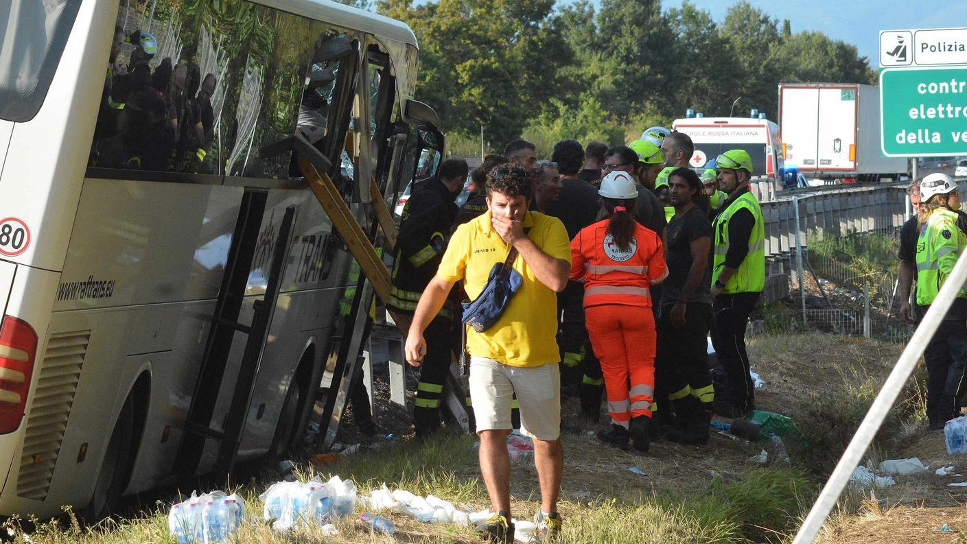 La scena dell'incidente