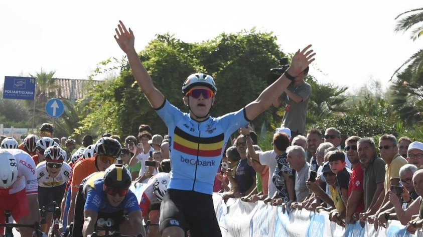 La vittoria del belga Taillieu (Foto R. Fruzzetti)