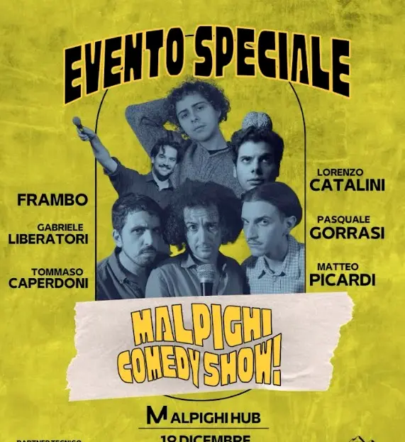 “Malpighi comedy show!”, l’ultimo appuntamento dell'anno di Malpighi Hub