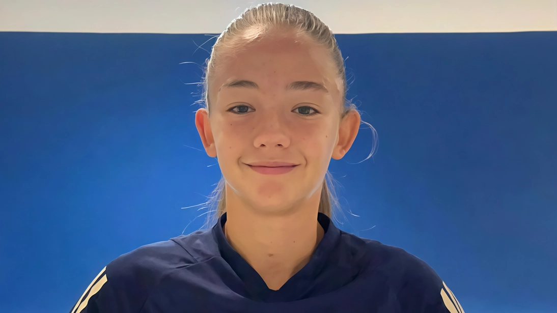 L’attaccante Carlotta Sena. è entrata nel giro della Nazionale azzurra under 19