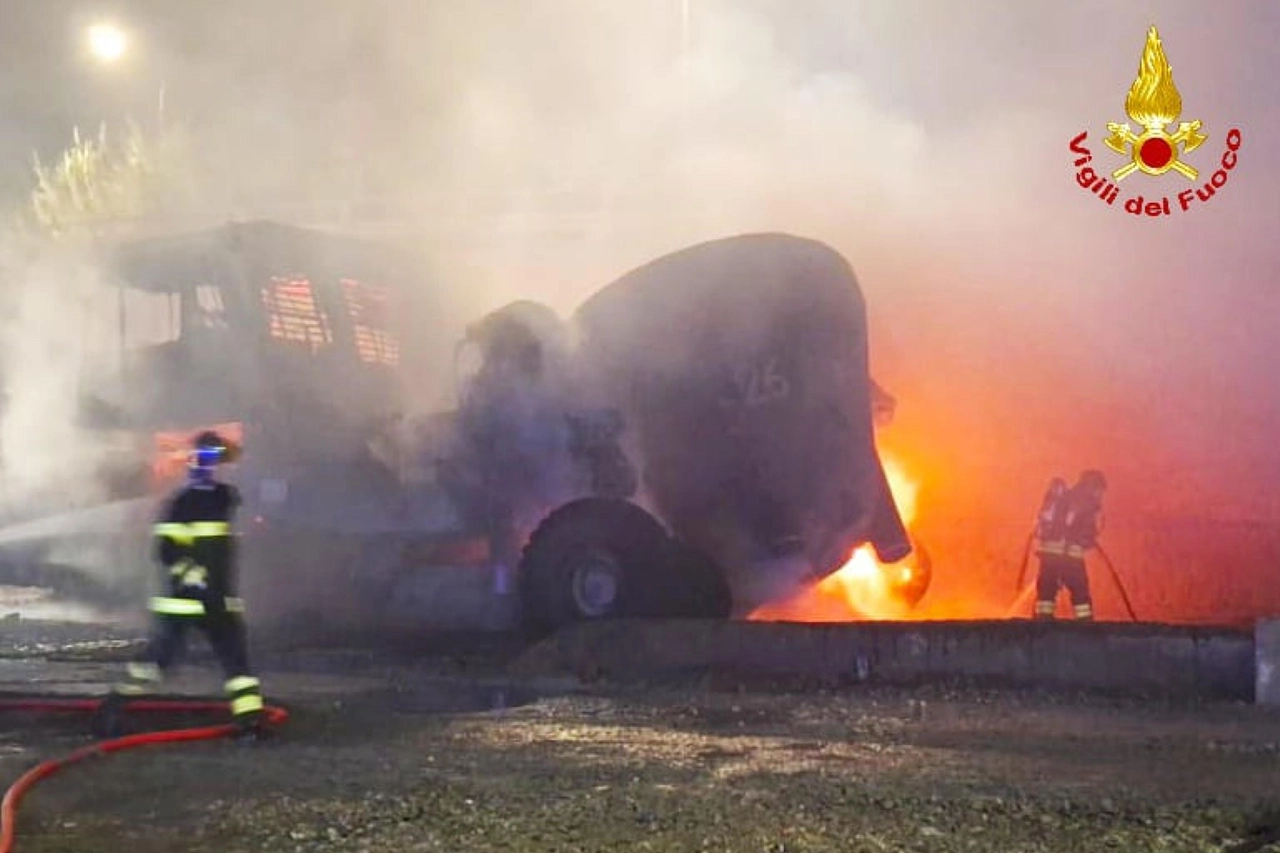 L'intervento dei vigili del fuoco