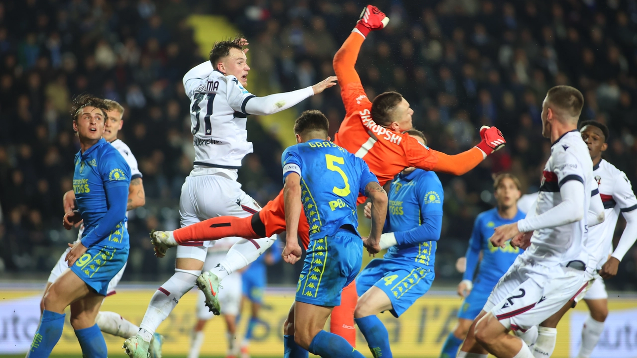 L'Empoli ferma la corsa del Bologna: 1-1 al Castellani