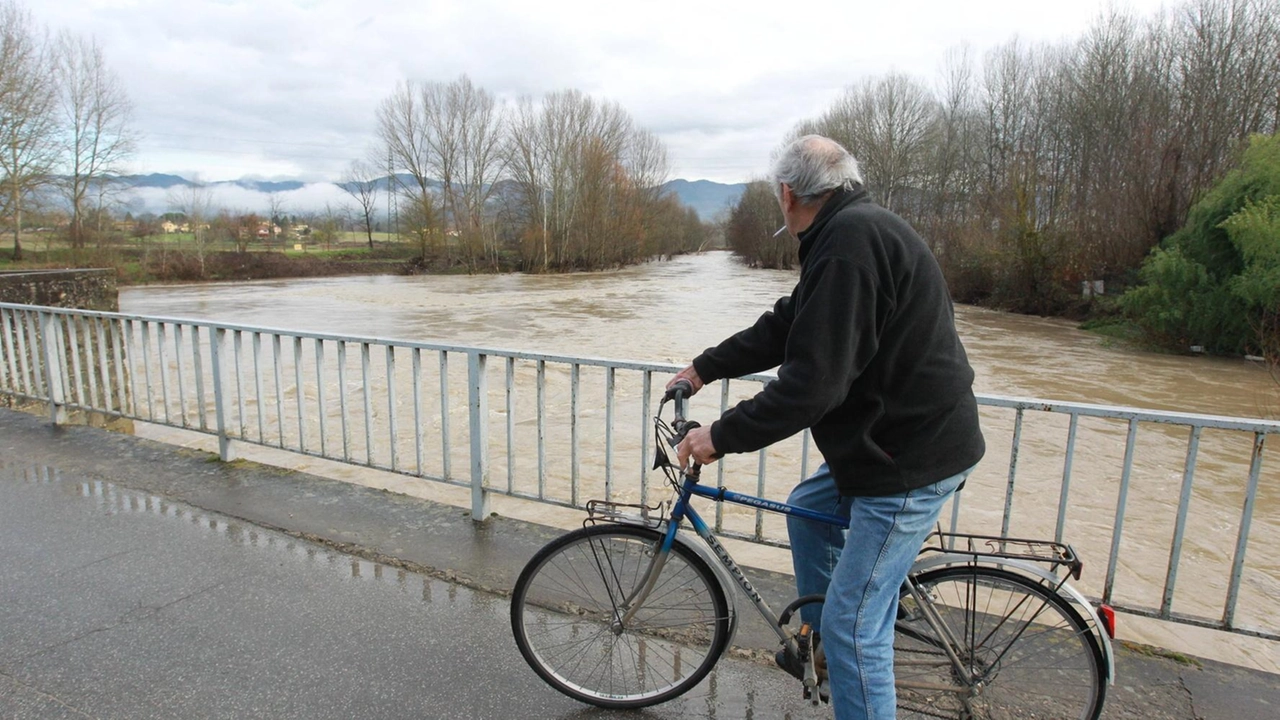 La Sieve ingrossata durante le piogge