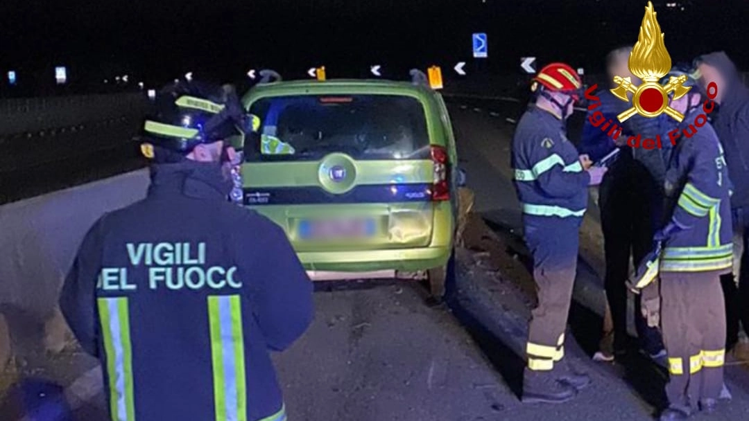 Le auto coinvolte nell'incidente