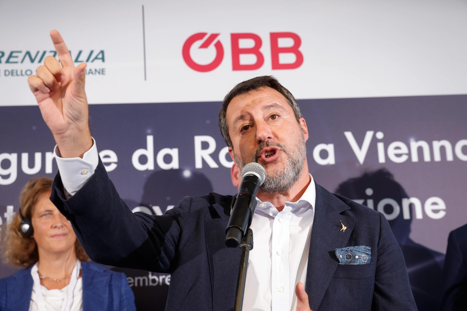 Il vicepremier e ministro delle infrastrutture e dei trasporti Matteo Salvini