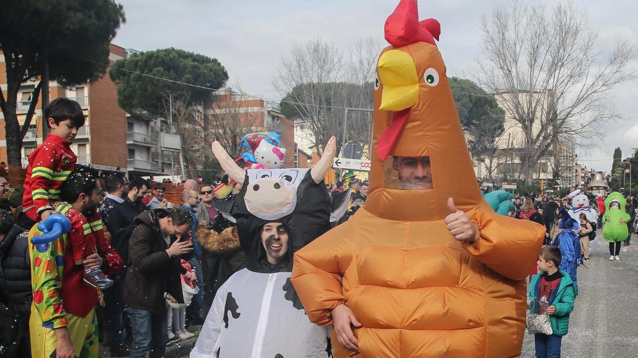 Sfilata di Carnevale in una immagine di archivio