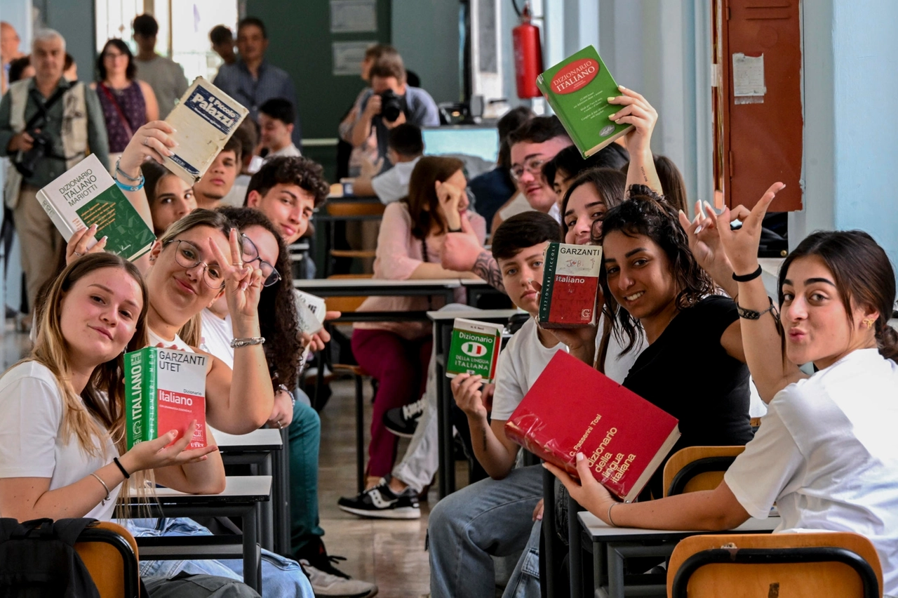 Gli studenti pronti ad affrontare l'esame di maturità