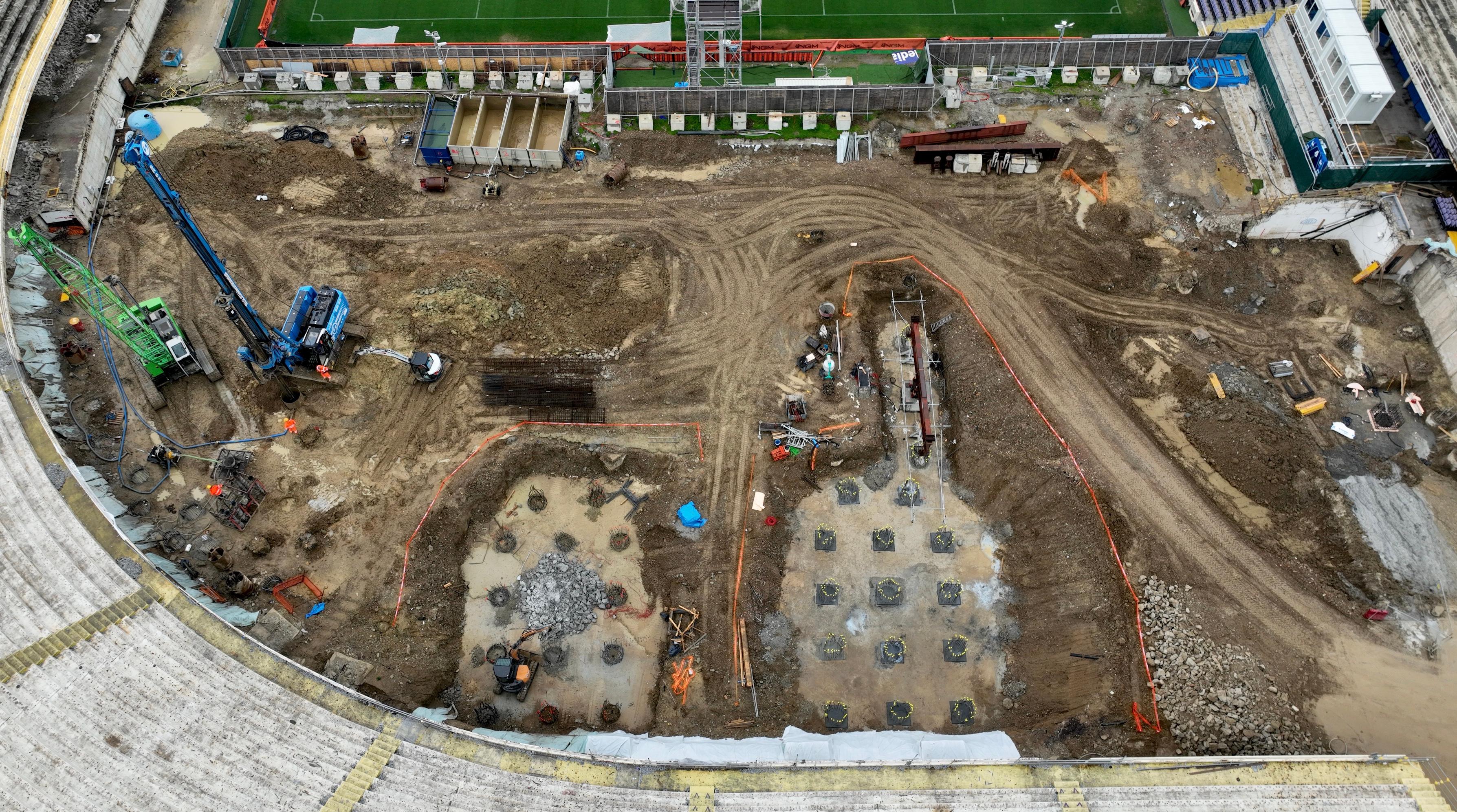 Bombe d’acqua e terreno molle. Stadio: la ‘palificazione’ rallenta ma il Comune resta fiducioso