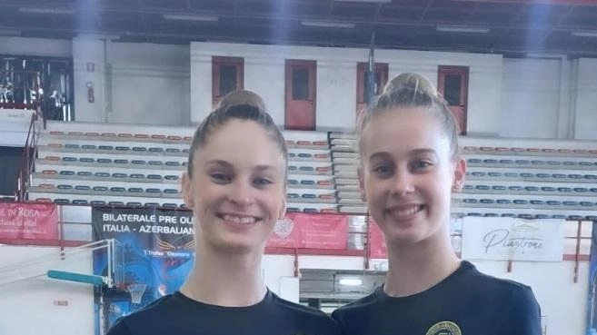 Le atlete Sofia Sicignano e Chiara Badii in forza alla Ginnastica Motto