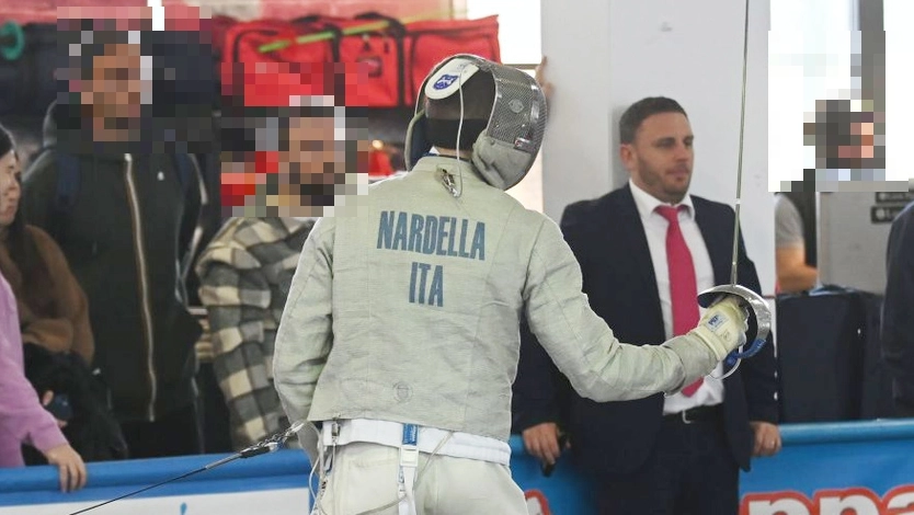 Emanuele Nardella ieri in gara a Lucca