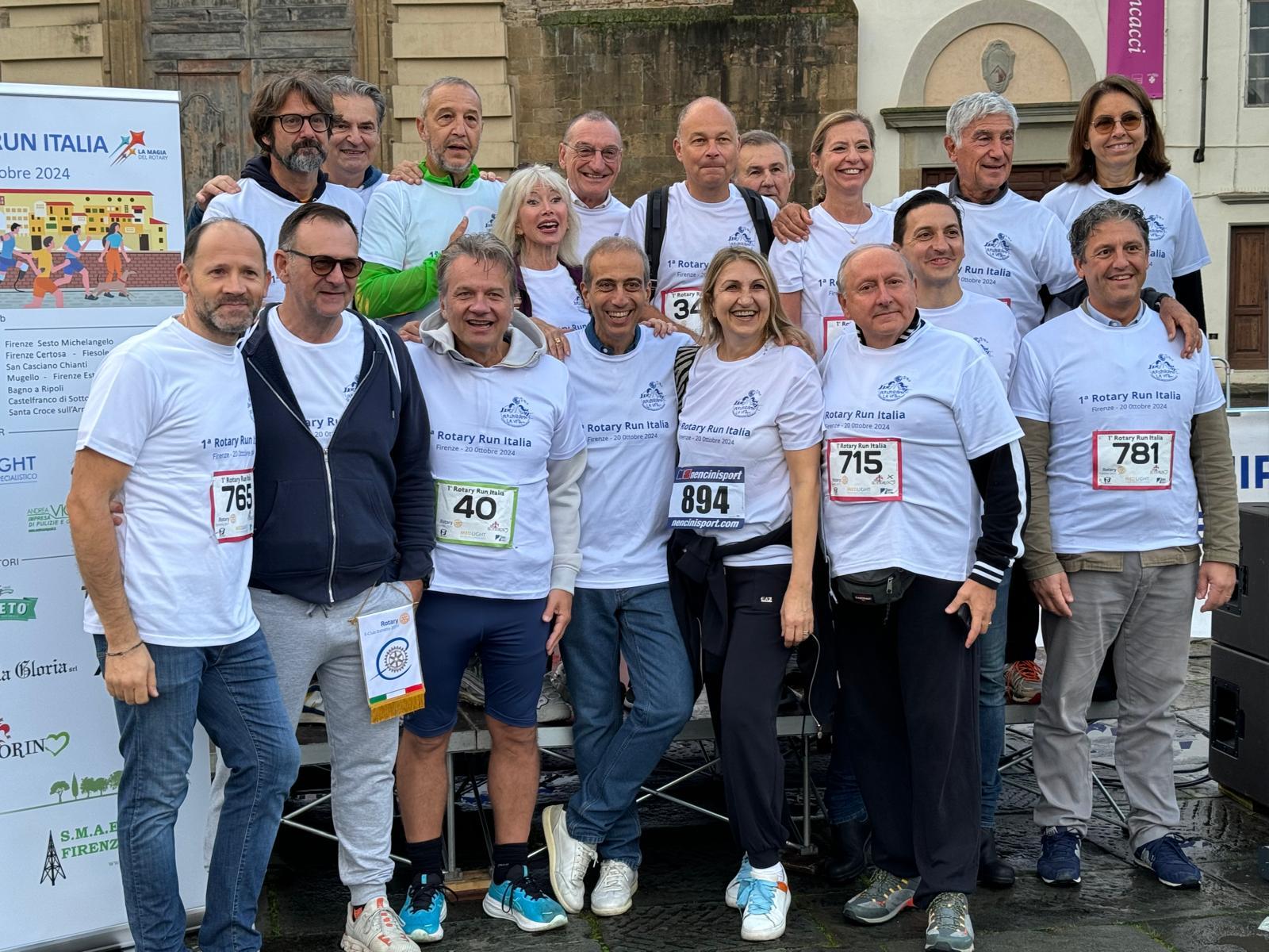 Rotary Run Italia: mille i partecipanti alla corsa promossa dai Rotary della Toscana