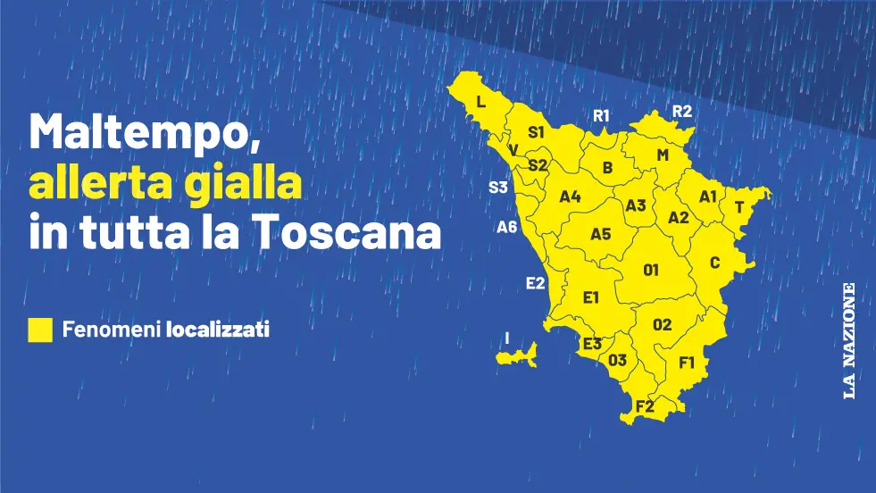 Una Domenica Di Pioggia, Allerta Meteo Gialla In Tutta La Toscana. Neve ...