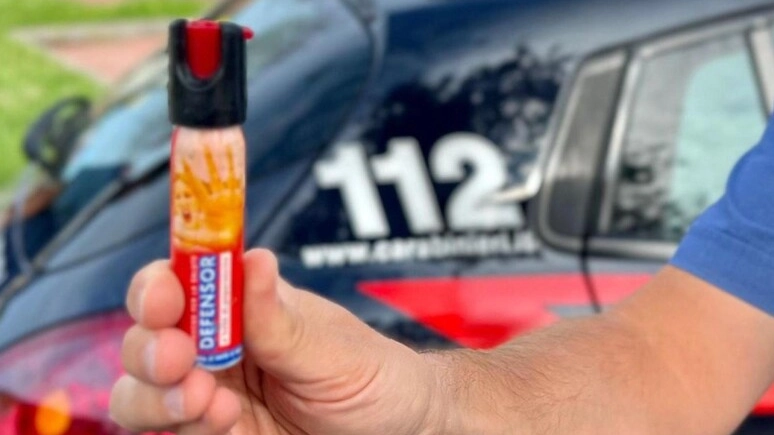 Uno spray al peperoncino (foto repertorio Ansa)