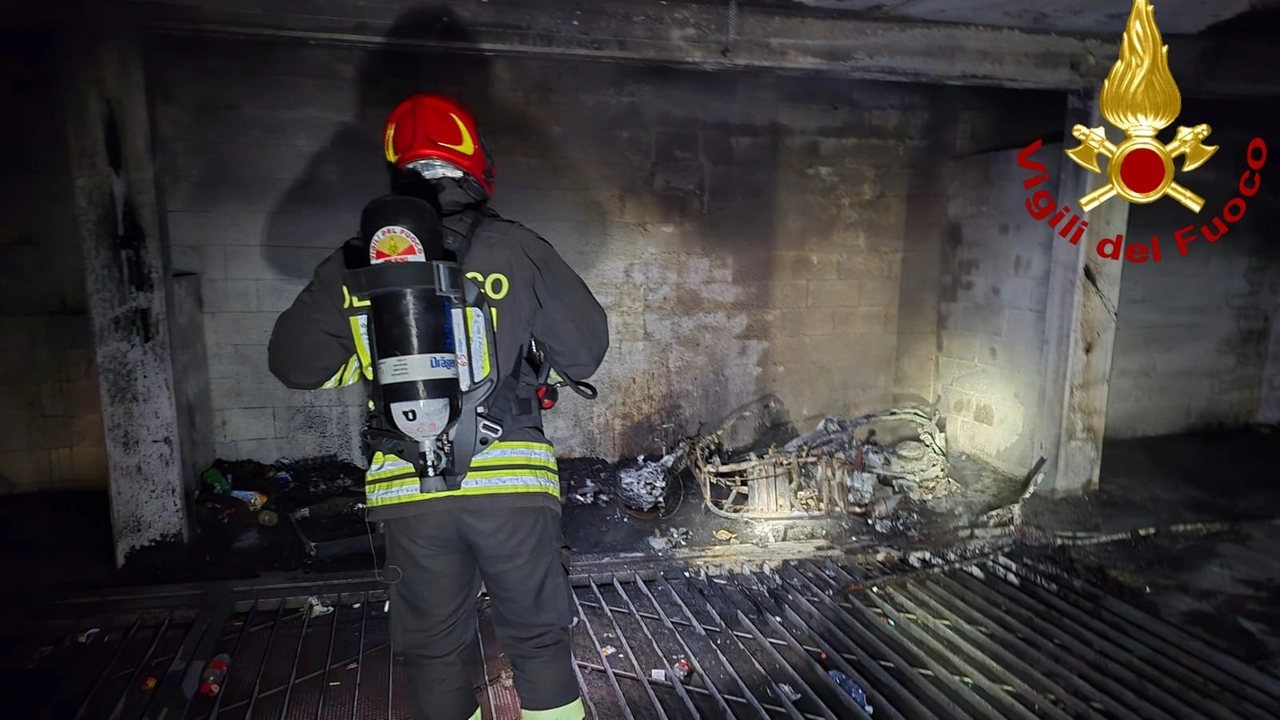 L'incendio nel garage