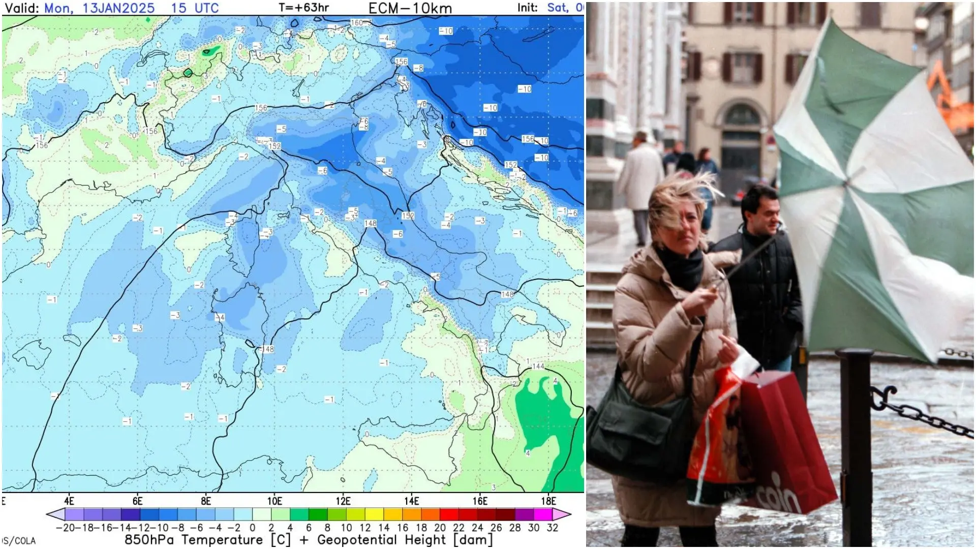 Forte vento di grecale, allerta meteo in Toscana. Lunedì il giorno più freddo