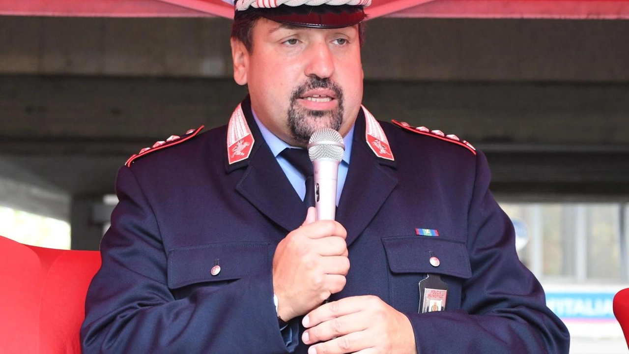 Il comandante della Polizia municipale Giuliano Vitali e, in basso, Emanuele Moretti