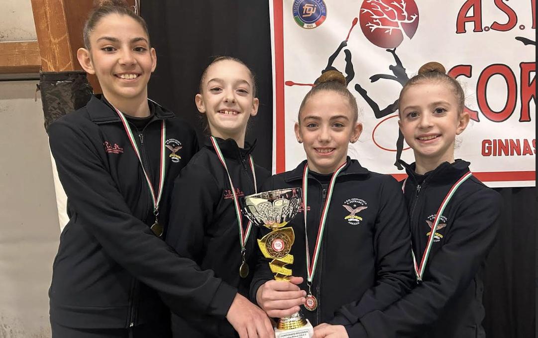 La Ginnastica Petrarca vola alle finali nazionali del Campionato di Squadra Allieve