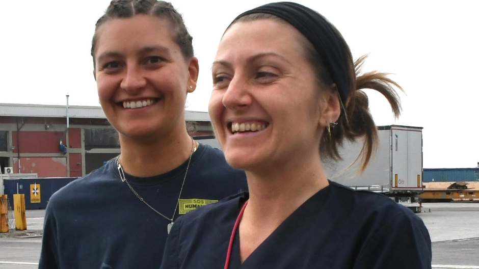 Letizia Morelli, l’infermiera di Carrara nell’equipaggio della Humanity One (foto Delia)