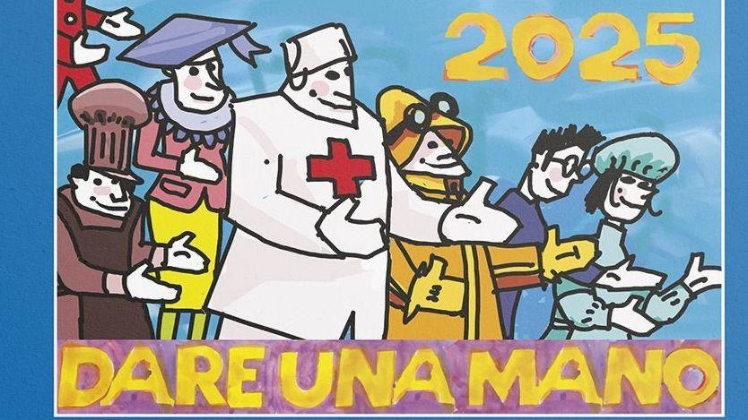 "Dare una mano" è il tema del calendario 2025 che domani sarà dato in regalo in edicola acquistano la copia...