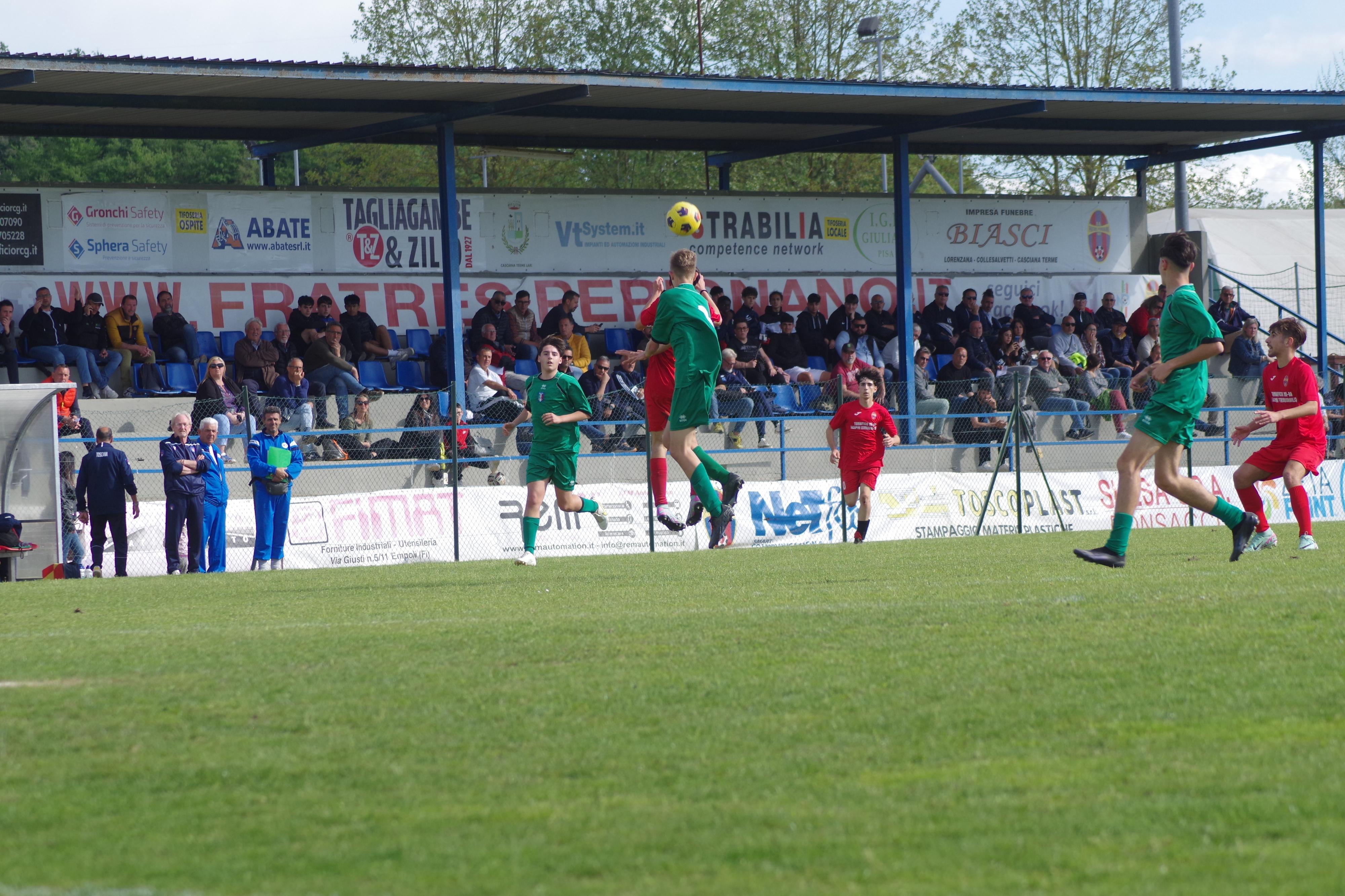 Calcio. Giovanile regionale. Perignano secondo, Monteserra al comando nei Giovanissimi