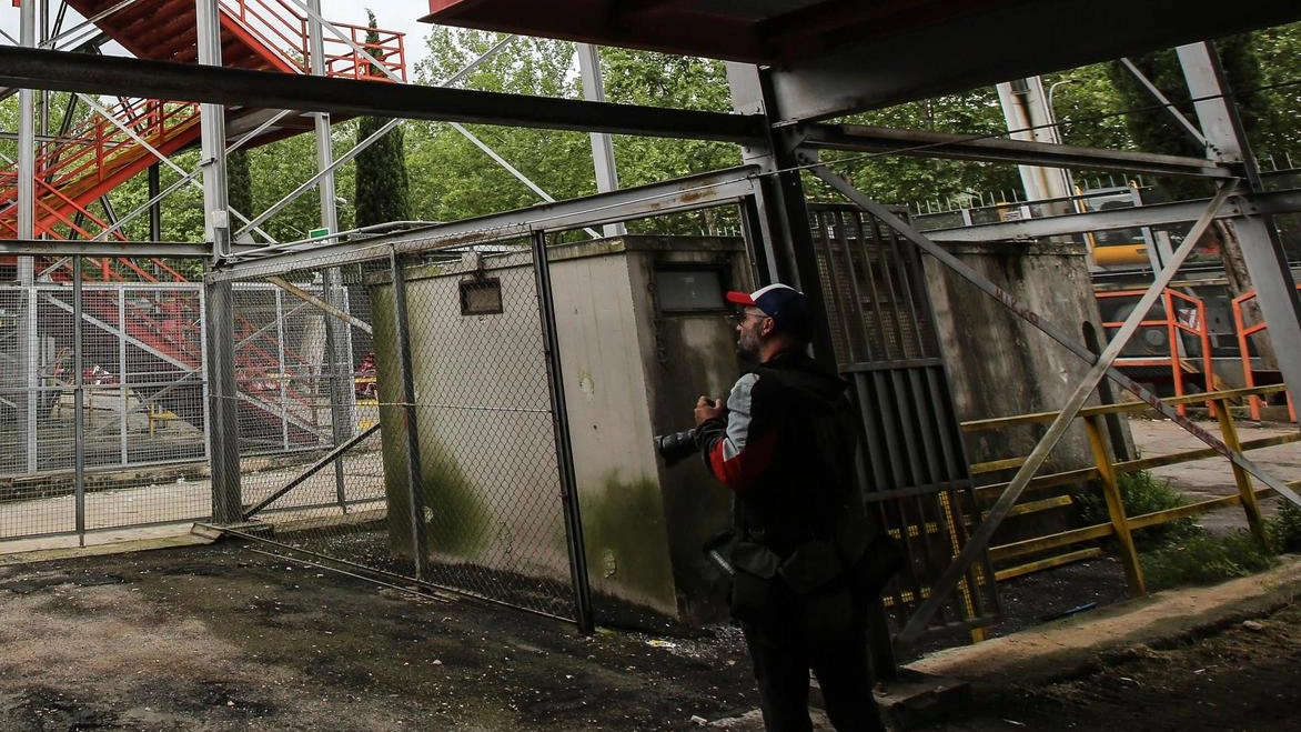 Lo stadio «Curi» è già stato interessato dai lavori alla Curva Nord (foto Crocchioni)