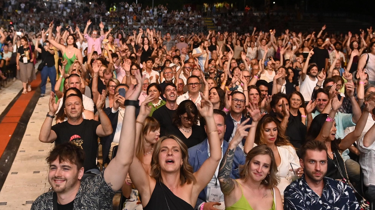 Il pubblico di Umbria Jazz all’Arena Santa Giuliana