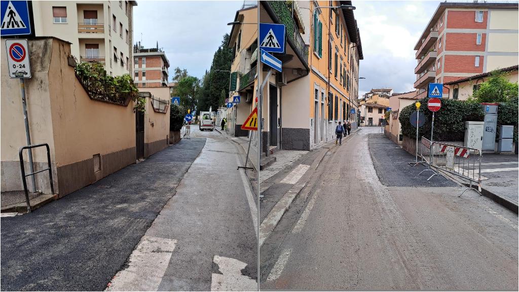 Cantiere di Publiacqua a Careggi, è stata riaperta via delle Panche