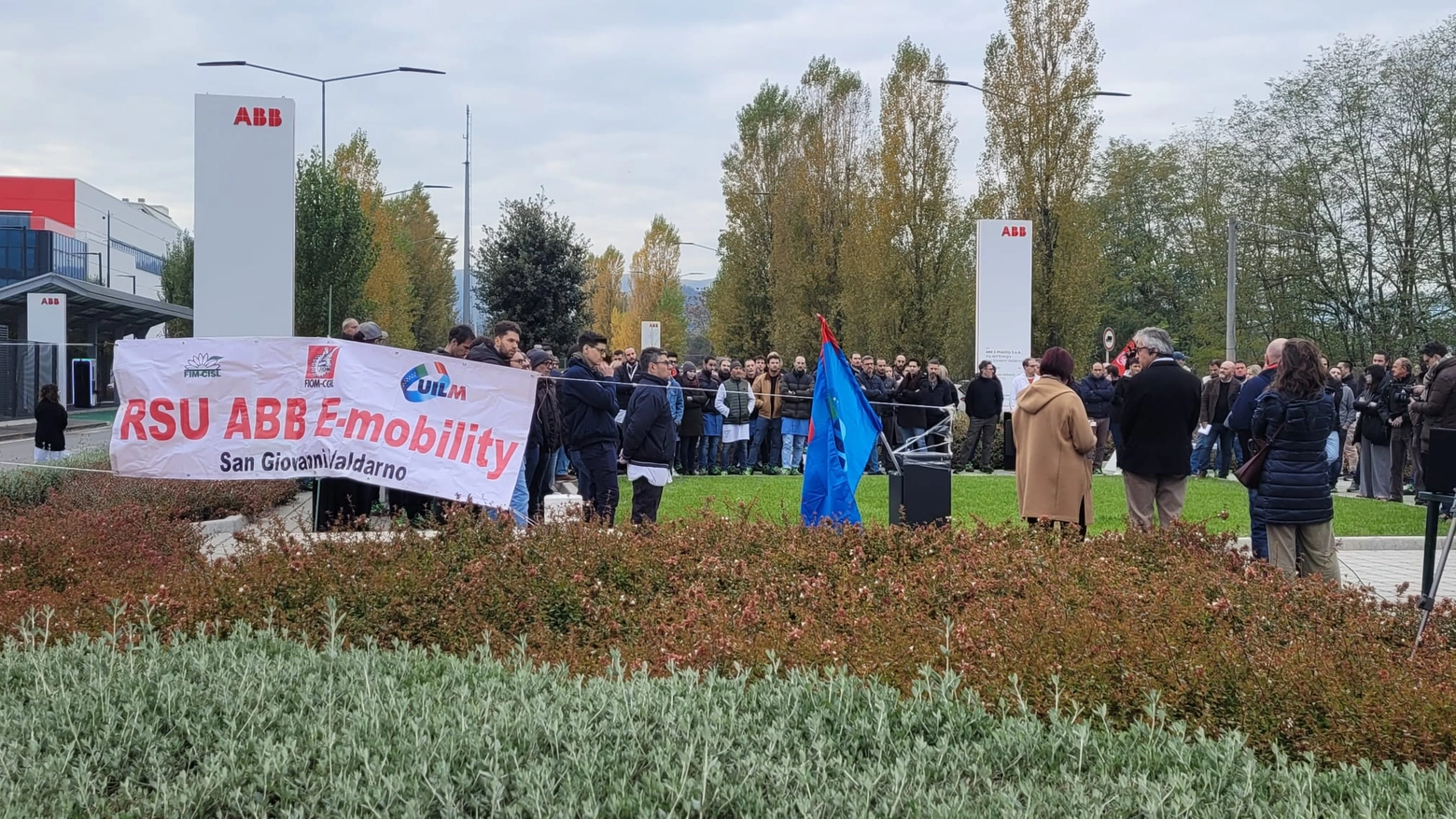 La manifestazione di stamani