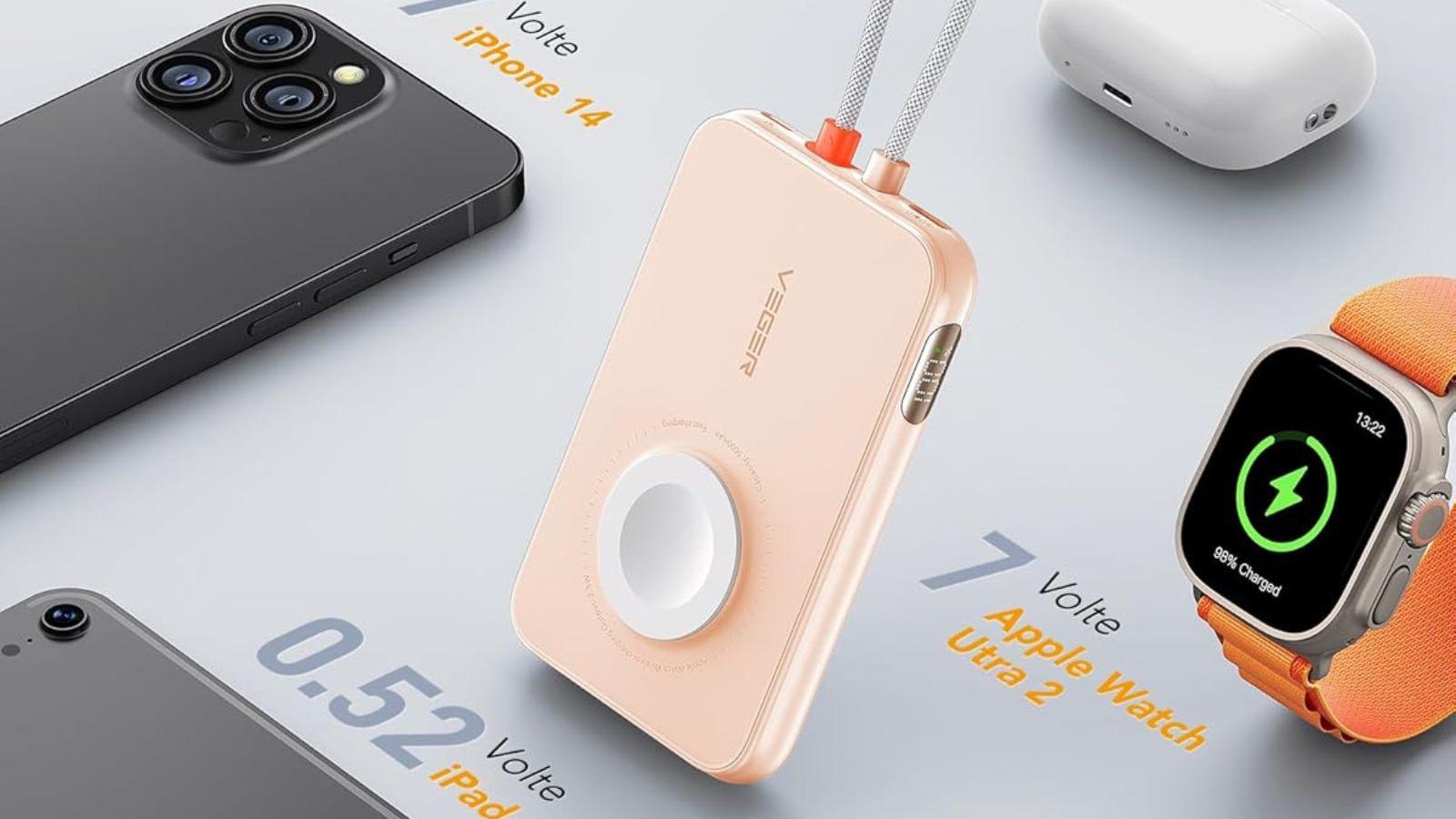 Compatto, potente e sempre con te: powerbank con 3 uscite e 2 ingressi in MAXI SCONTO