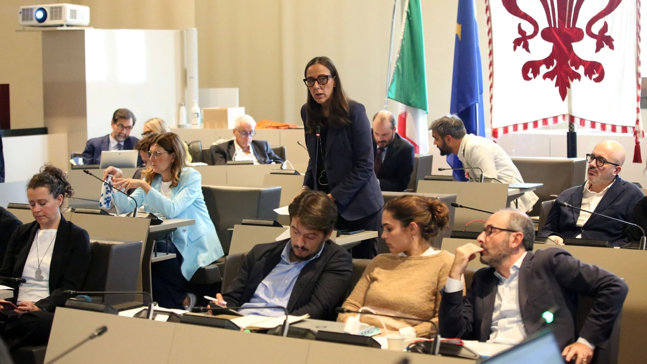 La sindaca Sara Funaro presente le linee programmatiche per il mandato 2024-2029 in consiglio comunale (Marco Mori /New Press Photo)