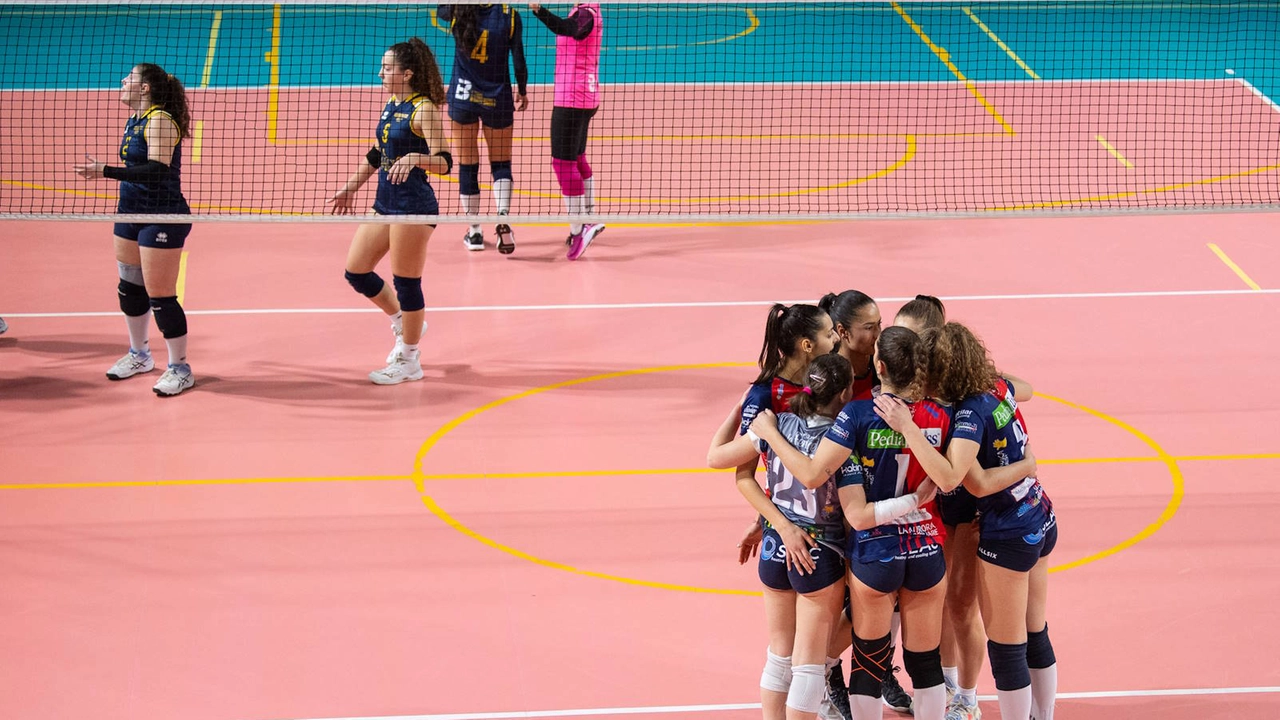 Una foto di gioco della Pallavolo Casciavola