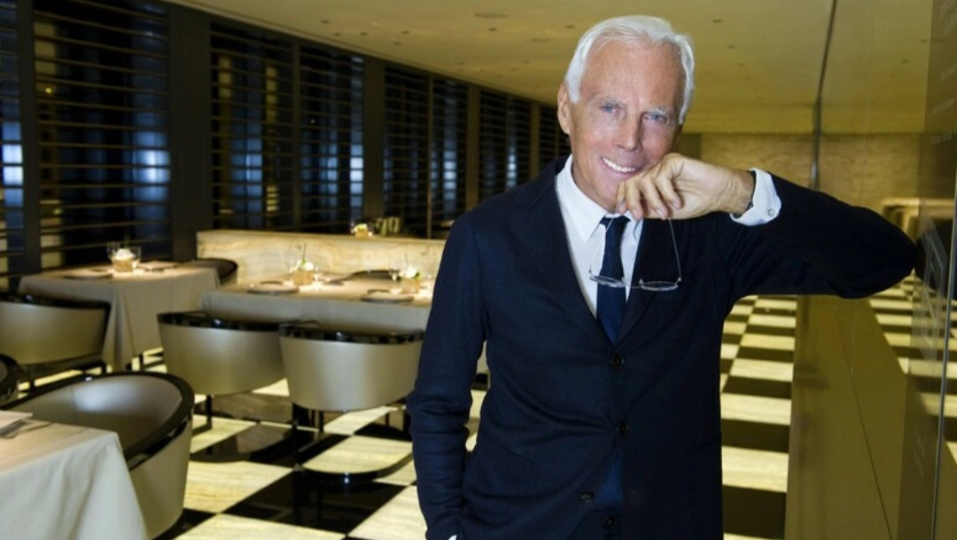 Giorgio Armani (foto da Ansa) 