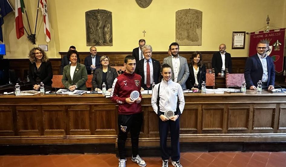 Ginevra Bindi e Francesco Stopponi premiati nell’aula di Consiglio Comunale