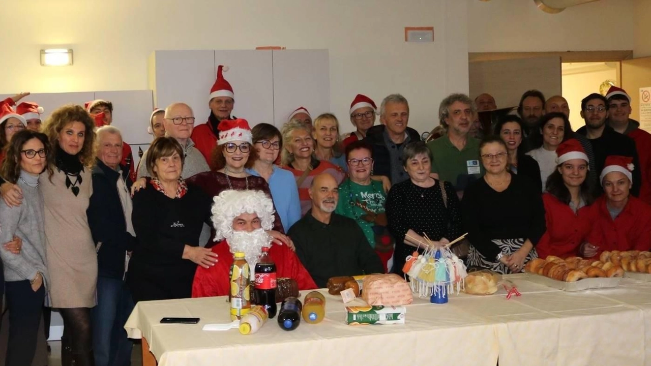 . rappresentanza della comunità di Lamporecchio durante la visita alle strutture