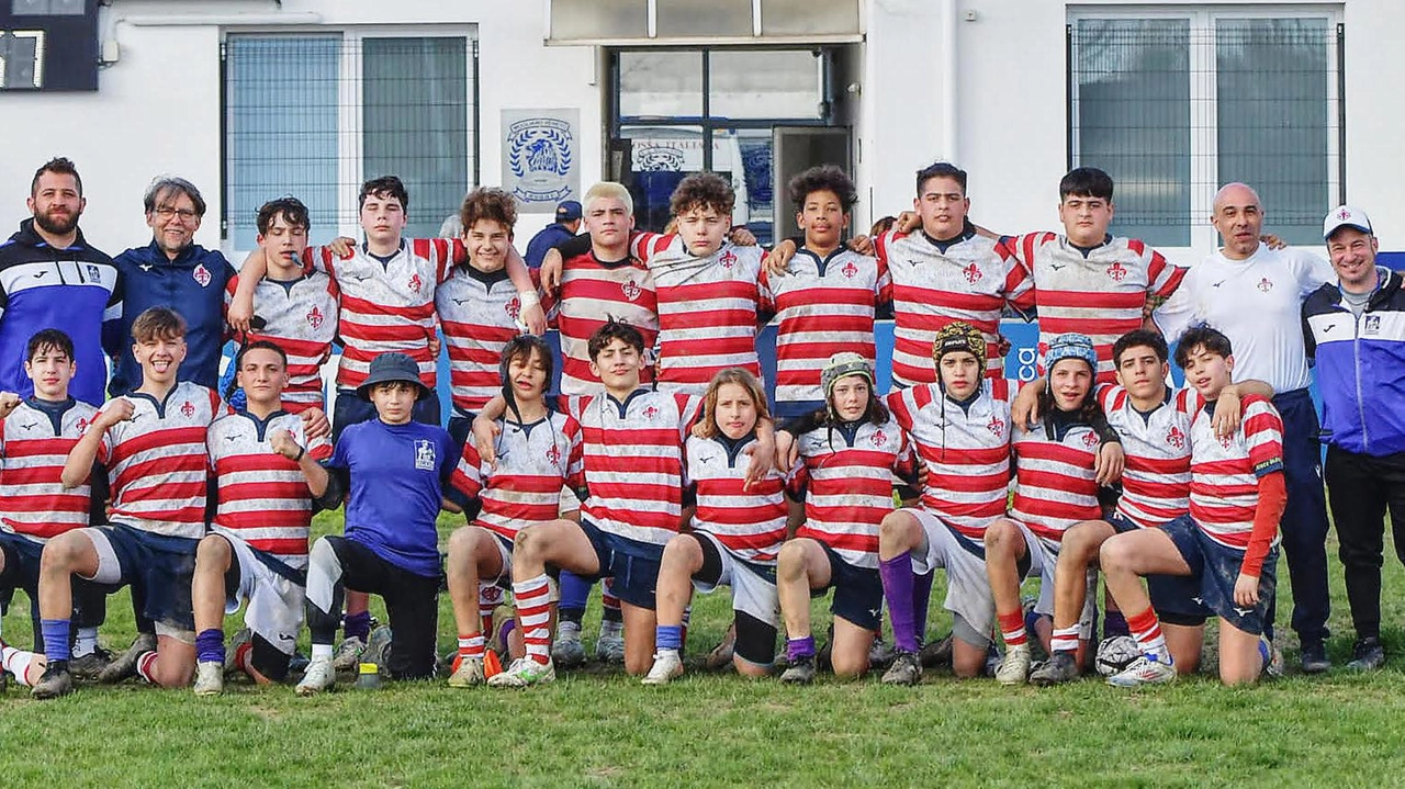 L’Under 14 composta di 19 giocatori (8 e 11) che ha giocato con la maglia biancorossa