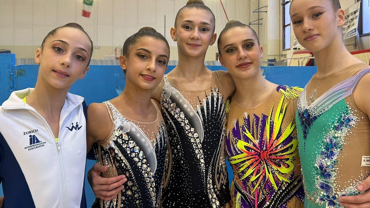 Le ragazze della Motto in grande evidenza nella seconda prova regionale del campionato Junior/senior di ginnastica ritmica